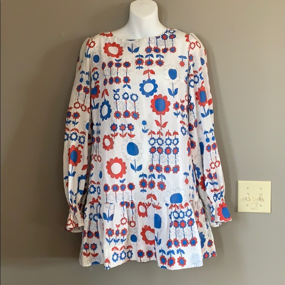 Vintage Home sewn drop waist dress Flower Power